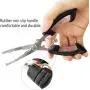 Meiliss Stainless Steel Fishing Pliers Fishing Line De-Hooking Device Wire Cutters Multi-Function Knitting Knife and Unhooking Tool