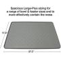 PetFusion ToughGrip Large Plus Dog Food Mat [Just The Right Size Before Getting Too Big @ 27x17]. Waterproof, Extra Tough FDA Grade Silicone