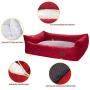 Dono Durable Dog Bed Washable- Soft Warm Plush Dog Cat Cushion Removable Washable Cover Both Sides Dog Mat for All Season with Non-Slip Bottom for Medium Dogs/Large