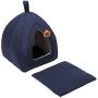 Hollypet Self-Warming Comfortable Triangle Cat Bed Tent House, 13 × 13 × 14 inches