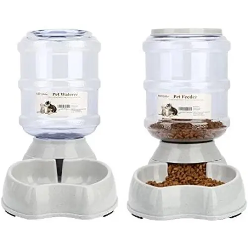 Old Tjikko Water Feeder for Dogs,1 Gallon Feeding Waterer Supplies,Automatic Dog Water Feeder Dispenser Old Tjikko Water Feeder for Dogs,1 Gallon Feeding Waterer Supplies,Automatic Dog Water Feeder Dispenser