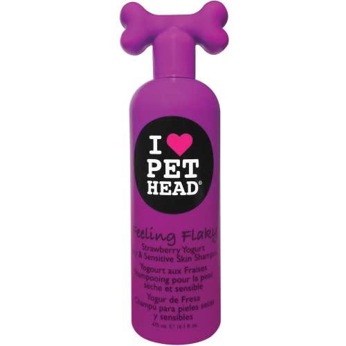 Pet Heads Feeling Flaky Strawberry Yogurt Dry Sensitive Skin Shampoo (16 oz)