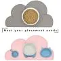Ptlom Pet Placemat for Dog and Cat, Mat for Prevent Food and Water Overflow, Suitable for Medium and Small Pet,Silicone