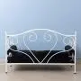 Yoonnie room Pet Bed, Dog Bed with White Metal Frame and Detached Thick Cushion for Small Dog Summer Using Yoonnie room Pet Bed, Dog Bed with White Metal Frame and Detached Thick Cushion for Small Dog Summer Using