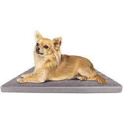 Large Dog Bed Soft Foam Pet Beds 23/31/39/47 inches Washable Anti-Slip Crate Mat Mattress Kennel Pad with Thick Removable Cover