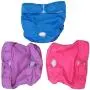 SunGrow Washable Dog Diapers, Fits 9-15 Inches Waist, Blue, Purple and Pink, Reusable, Super-Absorbent Soft Fabric, Elastic Waist, Easy to Use Touch Fastener, Pack of 3 SunGrow Washable Dog Diapers, Fits 9-15 Inches Waist, Blue, Purple and Pink, Reusable, Super-Absorbent Soft Fabric, Elastic Waist, Easy to Use Touch Fastener, Pack of 3