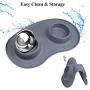 Vivaglory Dog Bowls Set with Double Stainless Steel Feeder Bowls and Wider Non Skid Spill Proof Silicone Mat for Cats Puppies Dogs