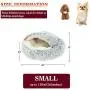 Rainlin Pet Bed- Round Soft Plush Burrowing Cave Hooded Cat Bed Donut for Dogs & Cats, Faux Fur Cuddler Round Comfortable Self Warming Indoor Sleeping Bed Pink (19.7''x19.7'') Rainlin Pet Bed- Round Soft Plush Burrowing Cave Hooded Cat Bed Donut for Dogs & Cats, Faux Fur Cuddler Round Comfortable Self Warming Indoor Sleeping Bed Pink (19.7''x19.7'')