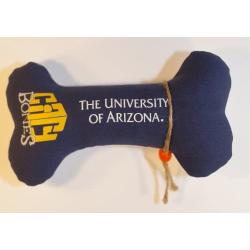City Bones University of Arizona Wildcats Got Bite Toy Squeak Bone