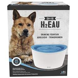 Zeus H2EAU Fresh & Clear Elevated Dog and Cat Water Fountain, Large, 6L Capacity, 91400A1