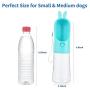 kimpets Portable Water Bottle for Dogs, Cute Dog Water Bottles for Walking, One-Hand Operation Dog Travel Water Bottle, 13.5 oz Portable Dog Bowl Water Bottle, Leakproof Pet Water Bottle, BPA Free
