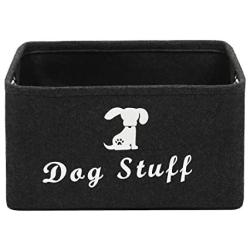 Geyecete Dog Apparel & Accessories/Dog Toys/Pet Supplies Storage Basket/Bin with Handles, Collapsible & Convenient Storage Solution for Office, Bedroom, Closet, Toys, Laundry