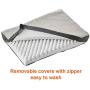 EHEYCIGA Orthopedic Dog Bed for Large/Medium/Small Dogs, Foam Dog Crate Bed Pet Bed with Washable Removable Cover, Durable Dog Pillow/Thick Dog Crate Pad