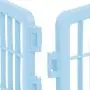 IRIS USA 24 Exercise 4-Panel Pet Playpen without Door, Blue CI-604 IRIS USA 24 Exercise 4-Panel Pet Playpen without Door, Blue CI-604