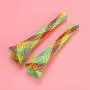 Cat Spring Tube Toy, 10Pcs Freely Folding Spring Shape Multi-Color Cat Bouncing Toy Fun Pet Action Interactive Toys