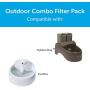 PetSafe Drinkwell Replacement Filter Kit for the Everflow and Outdoor Dog And Cat Water Fountains, Kit Contains 3 Dual Cell Carbon Filters and 1 Foam Pre-Filter - PAC00-13192
