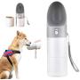Dog Water Bottle for Walking, Durable Double Layer Animal Travel Drinking Water Bottle Bowl Dispenser and Food Container,Portable Water Bottle for Pet