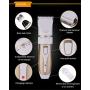 PBQWER Dog Grooming Clippers Kit Cordless Professional Low Noise Quiet Pet Clippers Rechargeable for Dogs Cats Hair Clippers Shaver Dogs Grooming Kit Set,White
