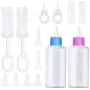 Frienda Pet Feeding Bottle Kit, Squeeze Liquid Cat Nursing Bottle Needle Tubing Kit and Replacement Mini Nipples for Kitten Puppy Small Pet Feeding Tool Frienda Pet Feeding Bottle Kit, Squeeze Liquid Cat Nursing Bottle Needle Tubing Kit and Replacement Mini Nipples for Kitten Puppy Small Pet Feeding Tool