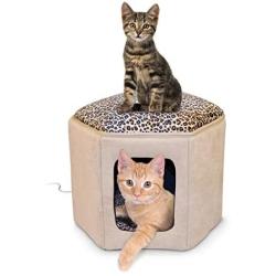 K&H Pet Products K&H Pet Products Thermo-Kitty Sleephouse Cat Cave - Heated or Unheated