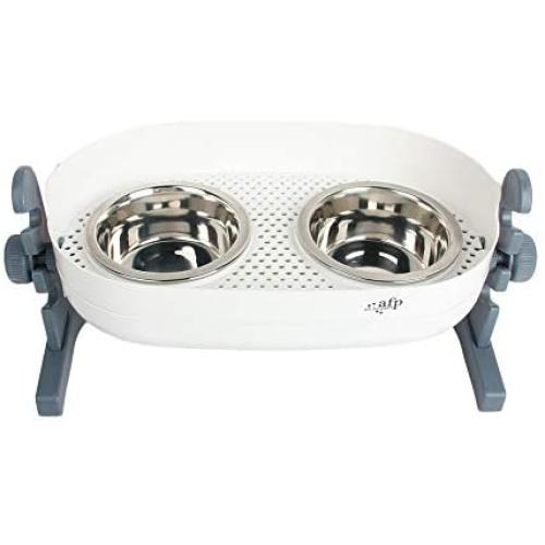 ALL FOR PAWS Raised Pet Bowls for Cats and Dogs Adjustable Elevated Feeder Bowls, Good for PetsDigestion and Joints ALL FOR PAWS Raised Pet Bowls for Cats and Dogs Adjustable Elevated Feeder Bowls, Good for PetsDigestion and Joints