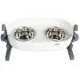 ALL FOR PAWS Raised Pet Bowls for Cats and Dogs Adjustable Elevated Feeder Bowls, Good for PetsDigestion and Joints