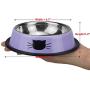 Ureverbasic Cat Bowls Pet Bowl Cat Food Water Bowl with Rubber Base Small Pet Bowl Cat Feeding Bowls Set of 2