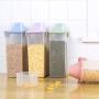Pet Food Storage Container with Measuring Cup, Pour Spout and Seal Buckles Food Dispenser for Dogs Cats