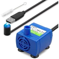 KutoraWorks Replacement Pump for Wonder Creature 85 oz Cat Water Dispenser and Beacon Pet 81 oz Cat Water Fountain with Cleaning Brush and USB Cable