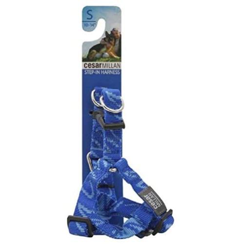 Cesar Millan Step-in Harness, Small, 10-14 inches, Blue