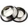 AYECEHI Stainless Steel Dog Cat Bowls Cat Food Bowls with Rubber Base for Small Dogs, Cat Dish Bowl Dog Food Bowls No Spill(Set of 2)