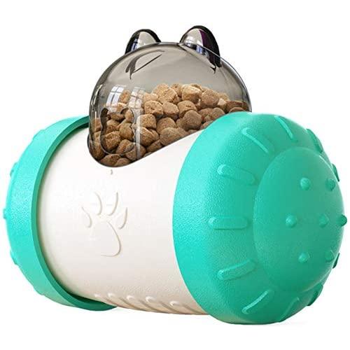 Balance Swing Car Treat Dispensing Toy for Cats and Dogs - Bear Head Shaped IQ Treat Ball (Slow Feeder, Active Feeder, pet Puzzle Toy, Treat Dispensing Toy and Interactive pet Toy in one)