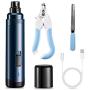 SUKCESO Dog Nail Grinder - Upgraded Electric Rechargeable Quiet Pet Nail Trimmer. Professional Painless Cat Nail Clippers Paws Grooming & Smoothing for Small Medium Large Dogs & Cats Rabbit