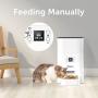 DADYPET Automatic Cat Feeder 4.5L, Colorful Screen Pet Feeder Food Dispenser Easy Checking, for Small and Medium Cat Dog, Portion Control, Programmable Timer for up to 4 Meals per Day