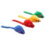 Okuna Outpost Cat Mice Toys, Colorful Mouse Rattles for Pets in 4 Colors (2 x 0.7 in, 60 Pieces)