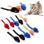 10 pcs/Lot Mini Colorful Cat Toys Plush False Mouse Toys for Cats Kitten Animal Funny Playing Pet Cat Products Cat Supplies