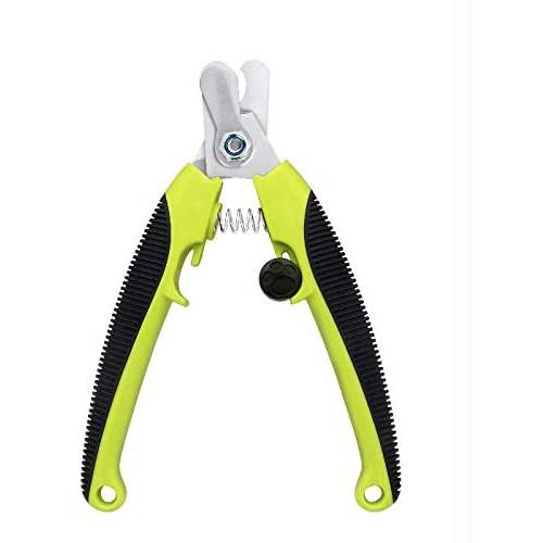 AUSCREZICON Pet Nail Clippers,Claw Care - Stainless Steel Sharp Blades with Safety Lock to Avoid Over-Cutting - Non Slip Handles - for Safe & Professional Grooming for Medium&Large Dog-Black