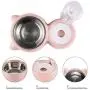 HXN Double Dog Cat Bowls, Water and Food Bowl Set with Detachable Stainless Steel Bowl, Automatic Water Dispenser Bottle, Pet Feeder for Small Medium Size Dog Cat HXN Double Dog Cat Bowls, Water and Food Bowl Set with Detachable Stainless Steel Bowl, Automatic Water Dispenser Bottle, Pet Feeder for Small Medium Size Dog Cat