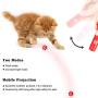 MUSEMET LED Cat Toy Cat Catch Interactive Red Fish LED Light Paw Style Exercise Chaser Toy Pet Training Tool (No Battery Include)