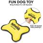 PetFrends Pocket Leash | Durable Pet Dog Leash and Nylon Yellow Squeaky Dog Toy | for Small Medium Large Dogs | All-in-One