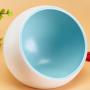 Petzilla Ceramic Food Bowl for Cats and Small Dogs, Heavy Base Feeding Dish, Prevent Tipping or Spill Over, Space Capsule Shape Design, Made of Ceramic