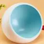 Petzilla Ceramic Food Bowl for Cats and Small Dogs, Heavy Base Feeding Dish, Prevent Tipping or Spill Over, Space Capsule Shape Design, Made of Ceramic