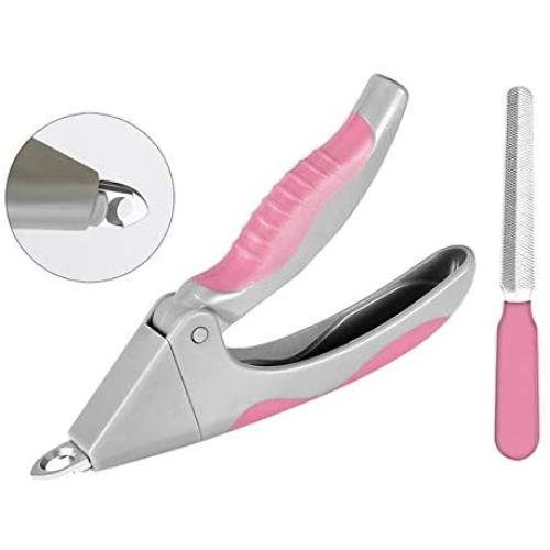 Adniac Dog Nails Clippers and Trimmer-Professional Pet Grooming Tool,Razor Sharp Blades,Safety Guard to Avoid Overcutting,Free Nail File