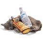 Twin Critters Organic Silvervine Catnip KittiKocktail Liquor Bottle Refillable Plush 2-Pack for Cats & Kittens No Artificial Ingredients - More Powerful Than Catnip - Great Gift for Cocktail drin