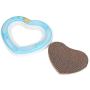 HERCHR Cat Scratching Pad Board Pet Kitten Heart-Shaped Scratcher Bell Balls Training Toys,3 Colors