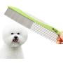 DOMEI Professional Dog Grooming Steel Combs, Stainless Steel Dog Combs for Grooming, Greyhound Comb for Dogs Professional