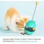 esonmus Cat Tumbler Toys, Cat Slow Feeder Toy Tumbler Shaped Food Dispensing Cat Interactive Toy Pet Treat Ball with Teasing Wand-Blue esonmus Cat Tumbler Toys, Cat Slow Feeder Toy Tumbler Shaped Food Dispensing Cat Interactive Toy Pet Treat Ball with Teasing Wand-Blue