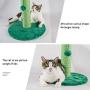 Qucey 29'' Tall Cactus Cat Scratching Post for Kittens Adult Cats, Sisal Scratch Pole Cactus Cat Claw Scratcher with a Hanging Plush Ball