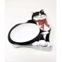 Dolce La Vita Natural Melamine Cat Dish with Box Size 8.5''x9.5''x1.5''Import from Italy
