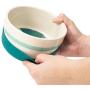 Now House for Pets by Jonathan Adler Jonathan Adler: Now House Green Chroma Duo Bowl Medium | Dishwasher Safe, Easy to Clean Dog Bowl with Anti-Skid Lid | Dual Functionality Bowl for Dogs